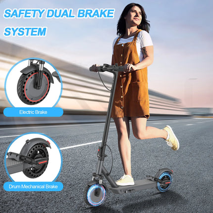 Nuovo Monopattino Elettrico AOVOPRO 500W TX01 / VP10 2026, Ruote da 8.5/10 Pollici, Batteria ad Alta Capacità 42V10.5Ah, 35 km/h, Autonomia 35 km, E-Scooter Smart per Pendolari con Ammortizzazione