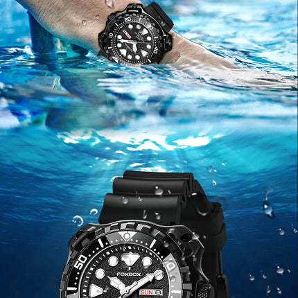 Orologio da uomo LIGE 2026 alla moda, orologio sportivo di lusso con quadrante grande, impermeabile, luminoso, al quarzo, con datario, per uomo, marca Foxbox platinumshop