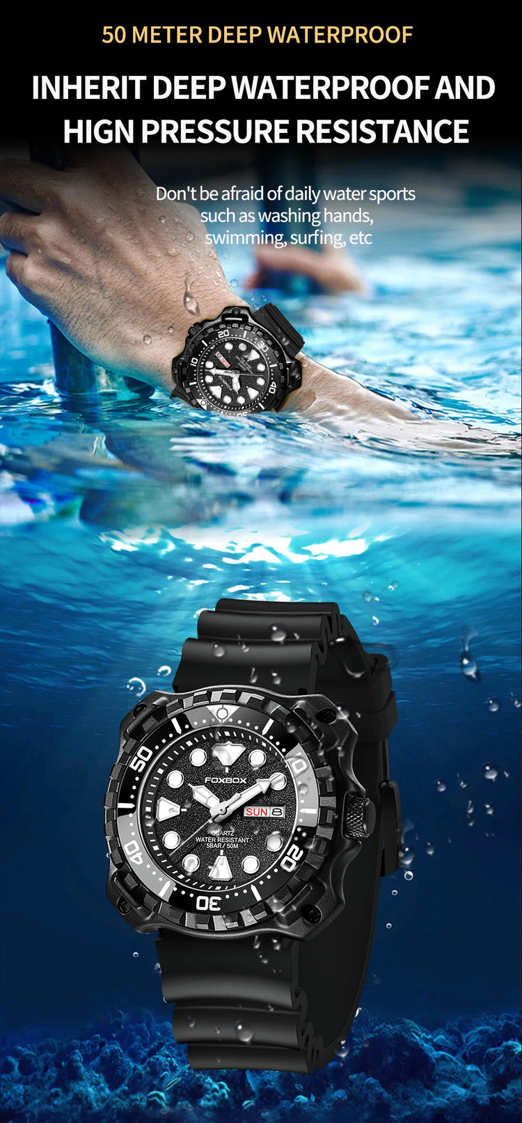 Orologio da uomo LIGE 2026 alla moda, orologio sportivo di lusso con quadrante grande, impermeabile, luminoso, al quarzo, con datario, per uomo, marca Foxbox platinumshop