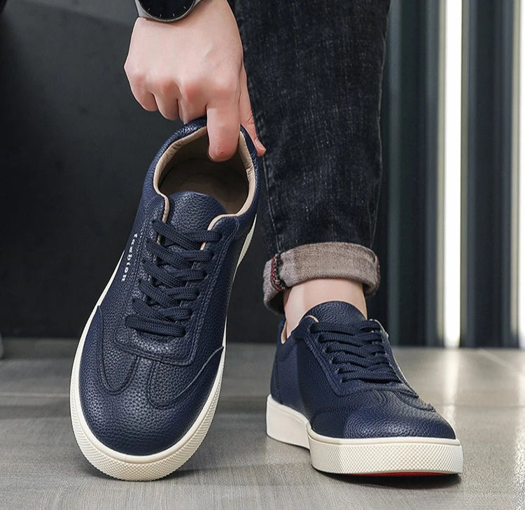 Casual Shoes Loafers British Leather Sneakers Flats Shoes Classic Men Leather Shoes Spring Summer New Trendy Designer Loafers