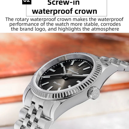 ADDIESDIVE 36mm Luxury Watch for Women VH31 Movement 100m Waterproof BGW9 Luminous Diving Watches Stainless Steel Quartz Watch