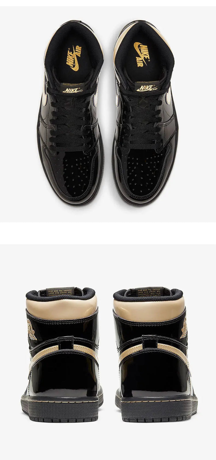 Scarpe da skate casual alte Nike Air Jordan 1 AJ1 originali da uomo 555088-032 platinumshop