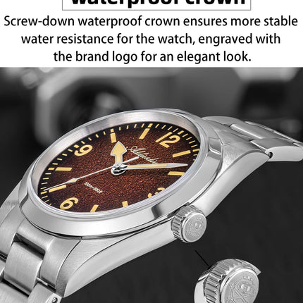 ADDIESDIVE Watches Men New 36mm Sapphire Quartz Wristwatch Japan 2035 Movement AR Coating BGW9 Luminous 100m Waterproof AD2544