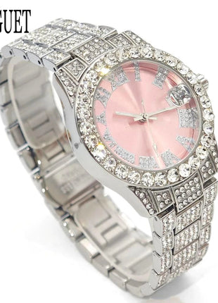 Orologio da Donna UNIGUET di Lusso alla Moda, Elegante Quadrante Piccolo con Diamanti Rosa, Mini Orologio da Polso al Quarzo Bling-Bling da Donna, Regalo platinumshop
