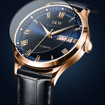 Carnival Brand High-end Series I&W Mechanical Watches Luxury Sapphire MIYOTA Movement Automatic Watches HD Luminous Reloj Hombre