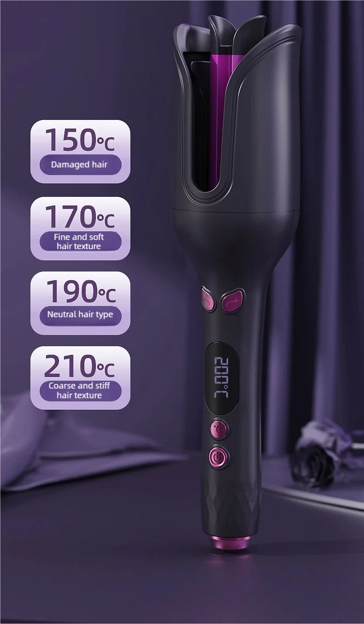 TINSOL 32MM Electric Rotary Curling Iron Automatic Hair Curler Negative Ion Air Rotating Curling Bar Professional Styling Tool