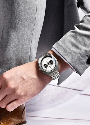 Orologio da uomo di lusso retrò 2026 PAGANI DESIGN Cronografo sportivo al quarzo VK63 con zaffiro AR impermeabile e cinturino in pelle