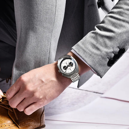 Orologio da uomo di lusso retrò 2026 PAGANI DESIGN Cronografo sportivo al quarzo VK63 con zaffiro AR impermeabile e cinturino in pelle
