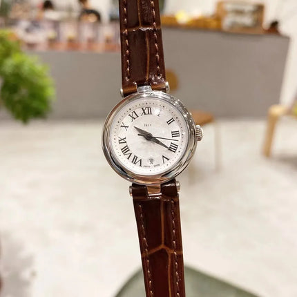 Orologio da Donna Suojiali Little Beauty, Quadrante Piccolo con Numeri Romani, Elegante e Delicato, Cinturino in Acciaio o Pelle Opzionale, Orologio da Polso Femminile alla Moda per Uso Quotidiano Casual