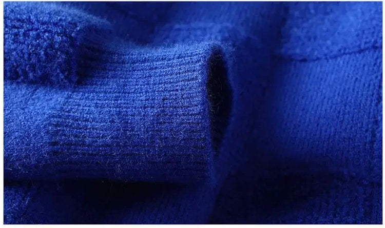 New Winter Men O-neck Knitted Pullovers Man Fleece WarmTurtlenecks Sweaters Man Casual Sweaters Quality Male Pullovers Size 4XL
