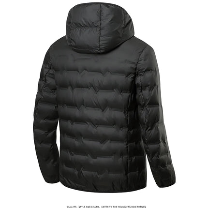 EUMERGX Men's Down Jacket Winter Warm Duck Down Lightweight Padding Jackets Camping Climbing Trekking Graphene Lining Coat