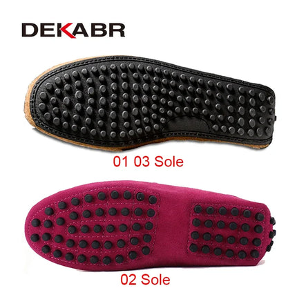 Dekbr Casual uomo scarpe in vera pelle estate traspirante verde mocassini da uomo scarpe in pelle Sapato Masculino Zapatos Hombre