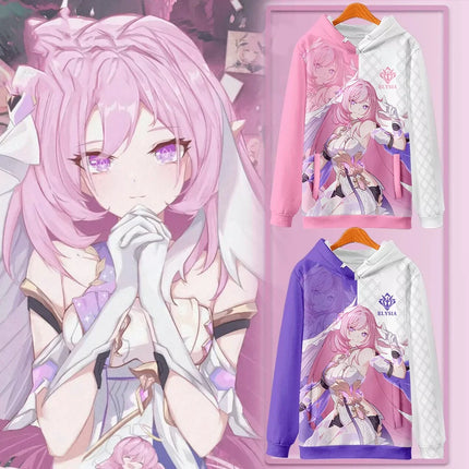 Elysia Honkai Impact 3 Cosplay 3D Men's Hoodies Fashion Women Long Sleeve Sweatshirt Harajuku Pullover Casual Y2k Tracksuit Coat