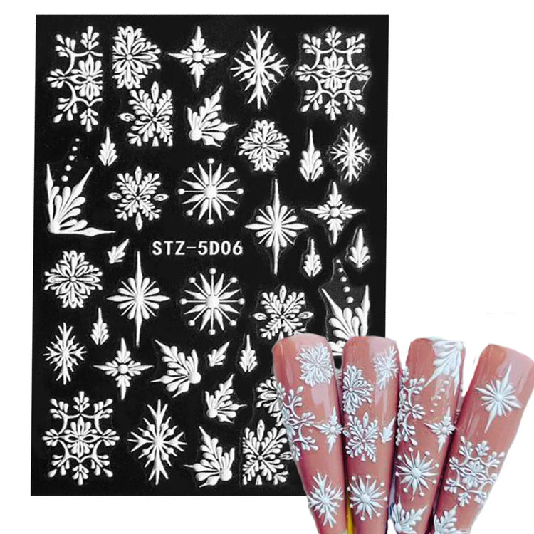 80-90pcs/jar Hollow Out Gold Nail Glitter Sequin Snow Flakes 8/10mm Mixed Metal Snowflakes 2023 DIY Snow Flake Manicure Decor 2028