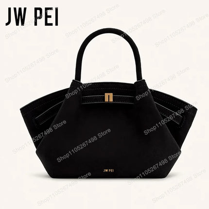Borsa Mini Tote Hana di JW PEI per Donne, Borsa a Mano in Pelle Martellata Premium, Borsa a Tracolla per Lavoro
