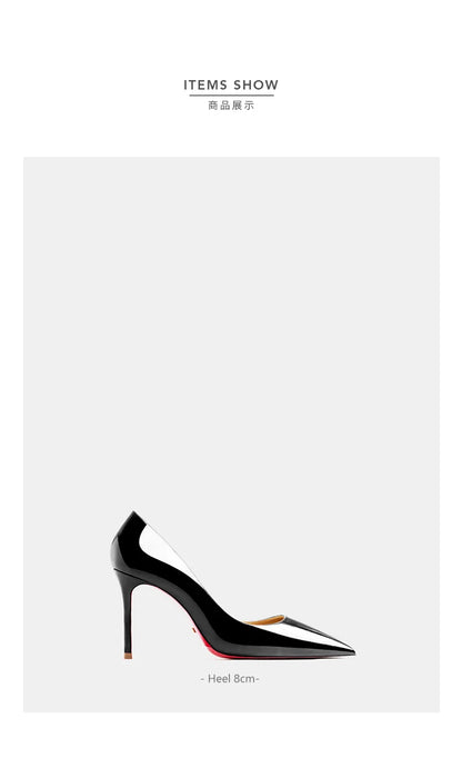 Designer Heels for women leather Luxury Brand Pumps Red Bottom Pointed Toe High Heels Elegant Stiletto Ladies Party Shoes women