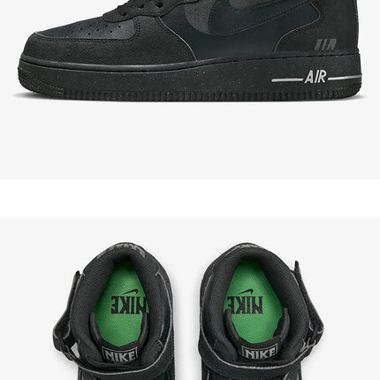 Nike genuine Air Force 1 Men's Casual Breathable Mid-Top Sneakers DQ7666-001