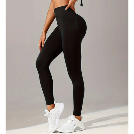 Leggings Sportivi Senza Cuciture per Donna, Modellanti e a Vita Alta, Push-Up per Yoga e Palestra