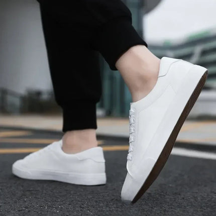 Classic Men Leather Casual Shoes High Quality Comfortable Platform Sneakers Men Flats Shoe Loafers British Jogging Shoe Hot Sale