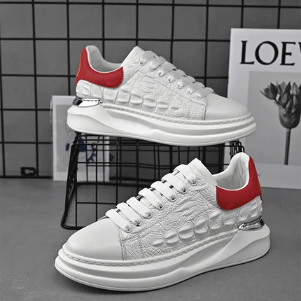 Leather Shoes Men's Skateboard Cricket for Men Sports Running Sneakers Male Luxury Designer Flats Platform