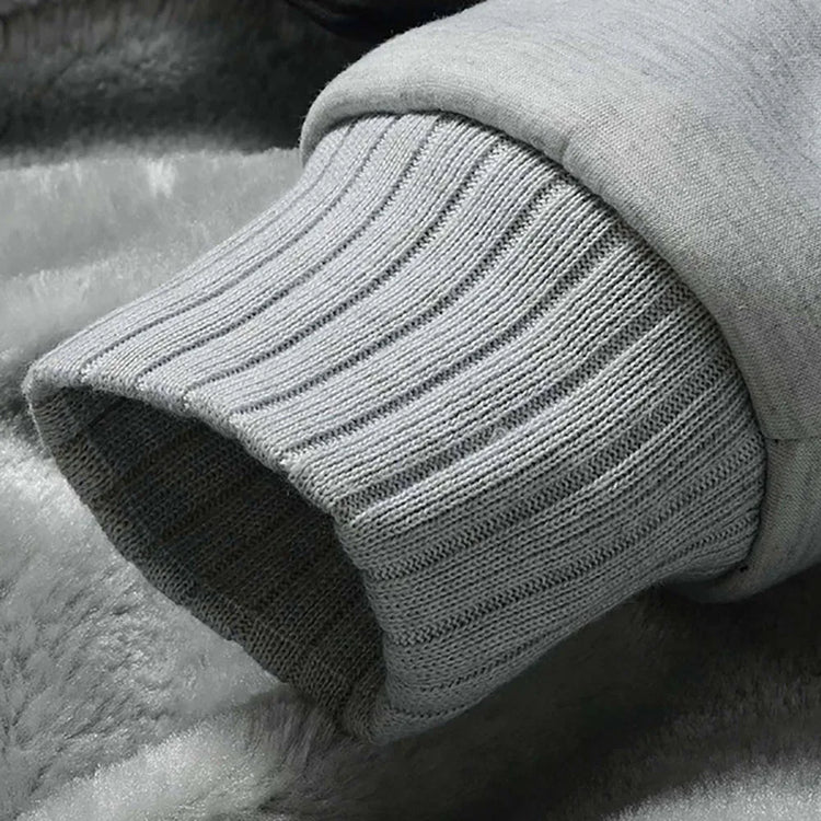 Winter Jacket Men Warm Coat Thick Fleece Male Zipper Hooded Jackets Casual Hooded Sportswear Outerwear Long Sleeves Sports Hoody