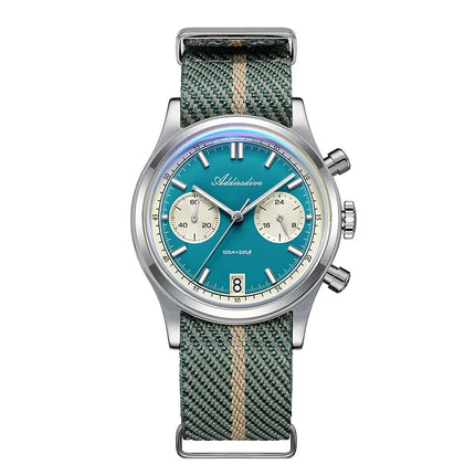 ADDIESDIVE AD2095 Man‘s Chronograph Watch BGW9 Super Luminous 10Bar Waterproof Bubble Mirror Glass VK64 Quartz Steel Wristwatch