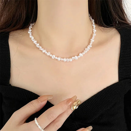925 Sterling Silver Rhinestone Heart Collar Choker Necklace for Women Simple Open Collar Necklace Torques Jewelry Accessories PlatiNum