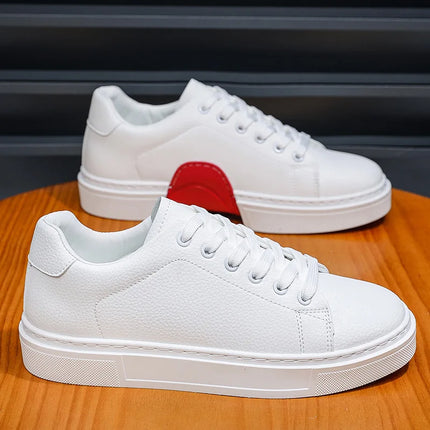 Fashion Men's Sneakers High Quality Leather Casual Shoes Luxury Business Office Shoes Trendy Skateboard Shoes Zapatillas Hombre
