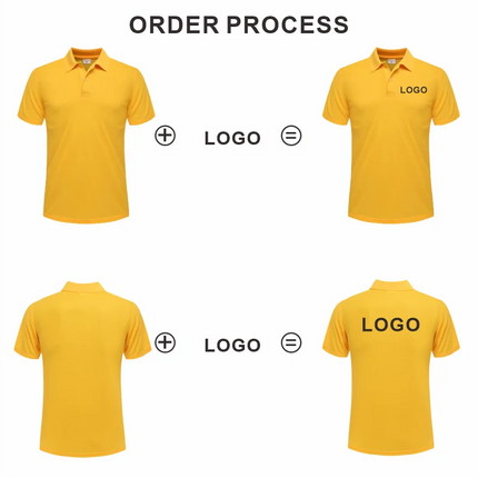 Breathable Polo with Custom Logo Casual Wear for Business Groups Short Sleeve Lapel Polo Work Clothes Embroidery Print