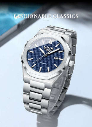 LIGE Orologio da donna elegante e lussuoso, orologio classico alla moda con data automatica, cinturino in acciaio inossidabile, orologi luminosi impermeabili per donna, regalo per signora platinumshop