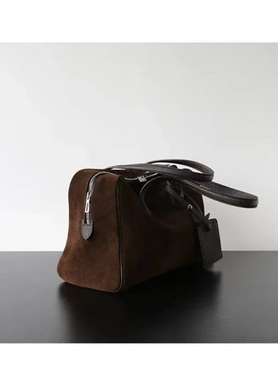 Borsa da donna in pelle di vacchetta di alta qualità, semplice borsa a tracolla di grande capacità, borsa a spalla.