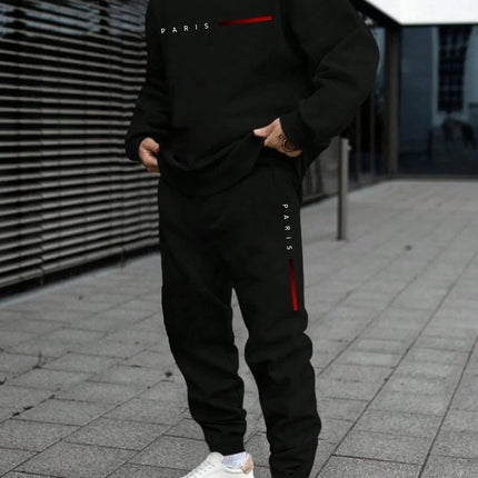 1pc/2pcs Daily Casual Sweatshirts Sweatpants Plus Size Men's Set 7XL 6XL Autumn Winter Fashion Sports Tracksuit Hoodies Trousers PlatiNum