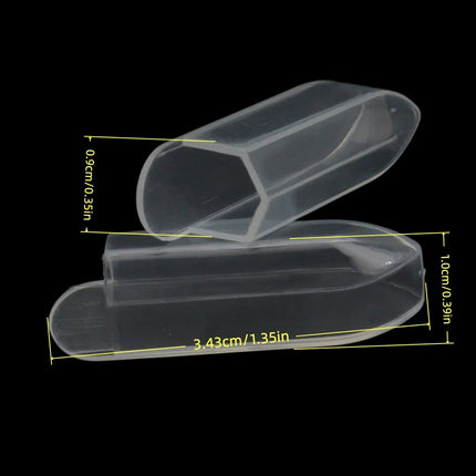 Transparent Plastic Cuticle Nipper Protective Cover Anti-Scratch Dustproof Storage Sleeve Nail Tool Tip Guard Cap