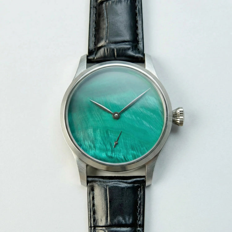 CORGEUT 42mm Custom Logo Watch Men ST3621 Hand Wind Mechanical Green MOP Dial Sapphire Glass Luxury Personalized Wristwatch
