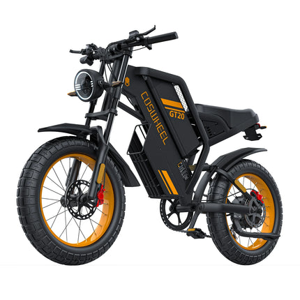 Bicicletta elettrica COSWHEEL GT20 Edition 2000W 48V 25A da montagna e fuoristrada, E-Bike da 20 pollici per tutti i terreni.