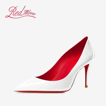 Tacchi da donna Colore nudo Tacco alto elegante da donna Scarpe nere di lusso donna 2025 Fondo rosso lucido Punta a punta Party Ladies Women platinumshop