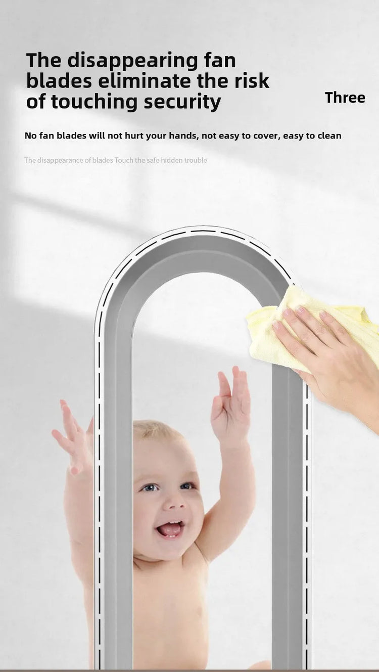 NUOVO Ventilatore Senza Pale 2026 per Purificazione dell'Aria Domestica, Circolazione Ultra Silenziosa, Ventilatore a Torre per Dormitorio