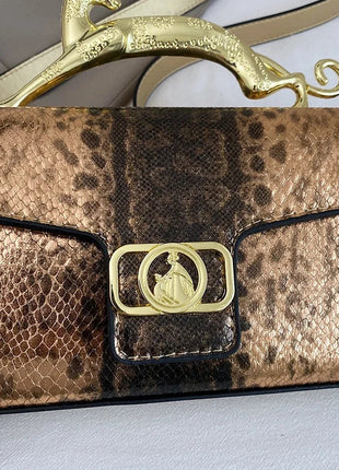 New Ladies Metal Buckle Simple Fashion Shoulder Bag Party Commuting Bag Women Luxury Brand Design PU Leather Bag PlatiNum