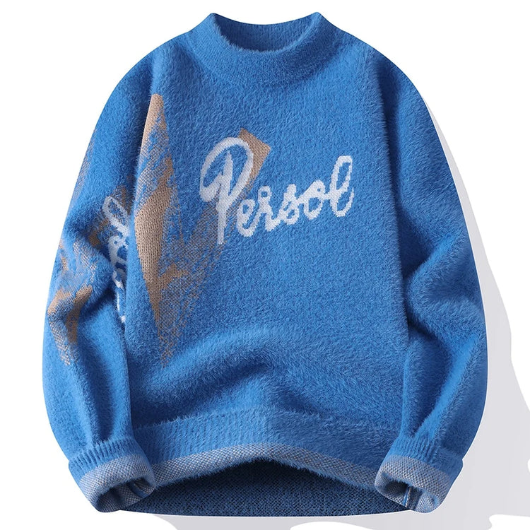Men's New Fall and Winter Sweater Bottoming Shirt Men's O Neck Design Comfortable Lazy Windproof Warm Pullovers Men's R126