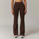 High Waist Wide Leg Pants Leggings Women Tights Fitness Bell-bottoms Yoga Elastic Leggings Push Up Gym Workout Flared Pants PlatiNum