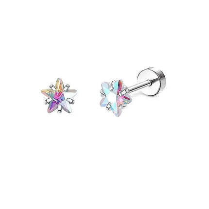 2 pz/set In Acciaio Inox Cuore Luna Earbone Della Vite Della Vite Della Sfera Orecchini con perno per Le Donne di Modo Dell'orecchio Trago Cartilagine Body Piercing platinumshop