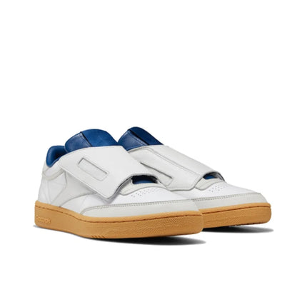 Reebok Club C Skateboard Shoes Unisex Low Top White Blue FU7767