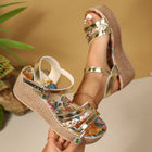 Sandali con Zeppa da Donna 2026 Nuova Collezione Estiva Scarpe Firmate di Alta Qualità Sandali con Plateau Casual da Esterno per Donna