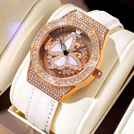 OLEVS 9996 Orologio Elegante di Lusso da Donna, Orologio al Quarzo Scheletrato, Impermeabile, con Quadrante Luminoso e Diamanti, Regalo Originale platinumshop