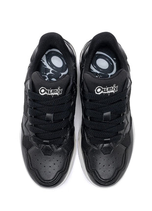 Scarpe da Corsa ONEMIX per Uomo, Tendenza Autunno Inverno, Morbide ed Elastiche con Assorbimento degli Urti, Tomaia in Pelle, Suola Spessa, Stile Sportivo Casual PlatiNum