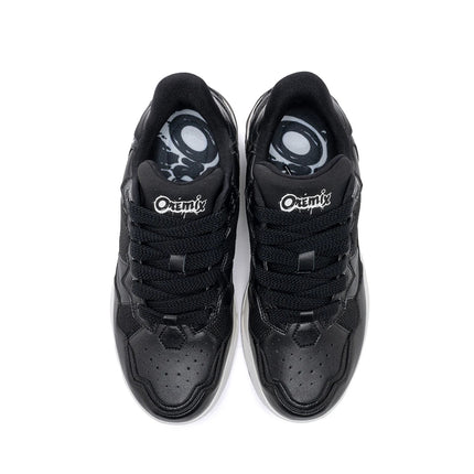 Scarpe da Corsa ONEMIX per Uomo, Tendenza Autunno Inverno, Morbide ed Elastiche con Assorbimento degli Urti, Tomaia in Pelle, Suola Spessa, Stile Sportivo Casual PlatiNum