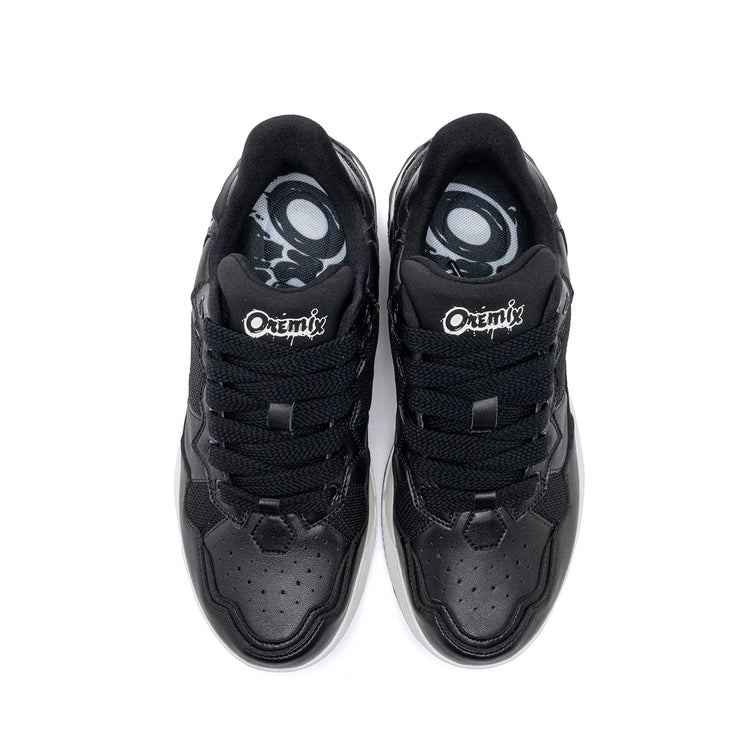 Scarpe da Corsa ONEMIX per Uomo, Tendenza Autunno Inverno, Morbide ed Elastiche con Assorbimento degli Urti, Tomaia in Pelle, Suola Spessa, Stile Sportivo Casual PlatiNum