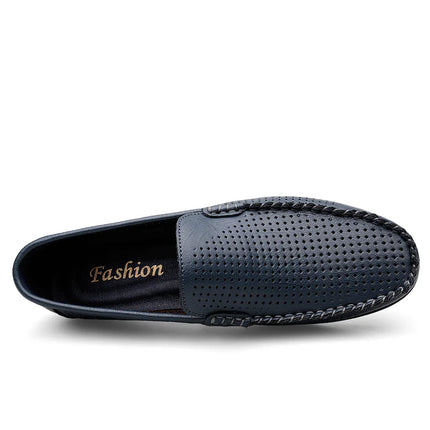 Mocassini Casual da Uomo in Vera Pelle, Scarpe Eleganti da Cerimonia, Mocassini Comodi per il Tempo Libero, Scarpe da Guida da Uomo, Slip-On Senza Lacci, Taglie Grandi