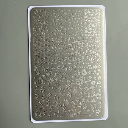 XMQ NAIL ART STAMPING PLATES LACE DESIGNS IMAGEPLATES DENIM STYLE TEMPLATE