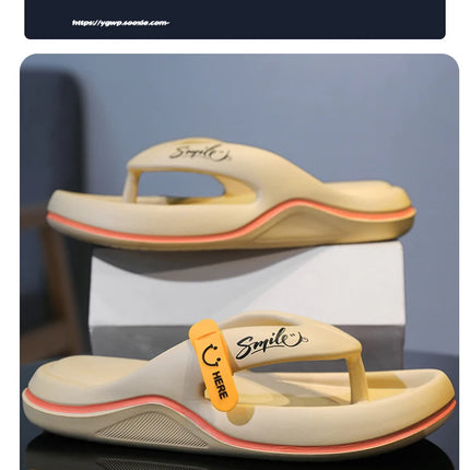 New Men's Women's Slippers Flip Flops Indoor Outdoor Beach Sandals Super Soft Bottom Slides Non-Slip Thick Sole Men's Slippers